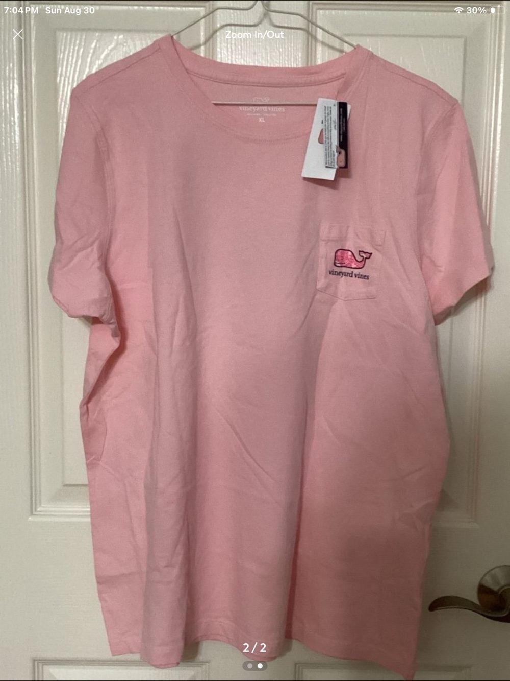Vineyard Vines Sand Dollar Whale Flamingo Short Sleeve Women’s XL